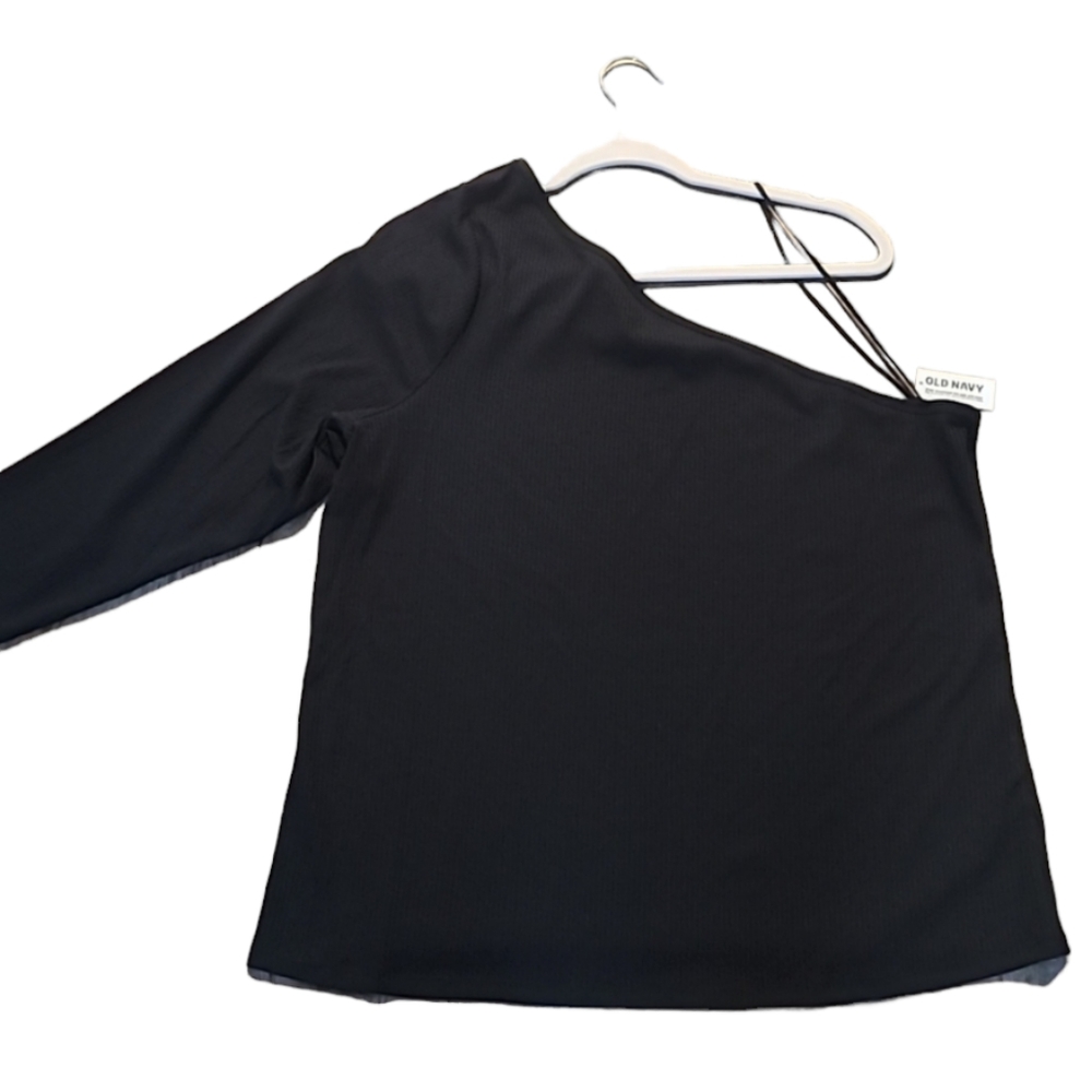 OLD NAVY WOMANS BLACK SEXY OFF THE SHOULDER PLUS SIZE TOP SIZE 3X